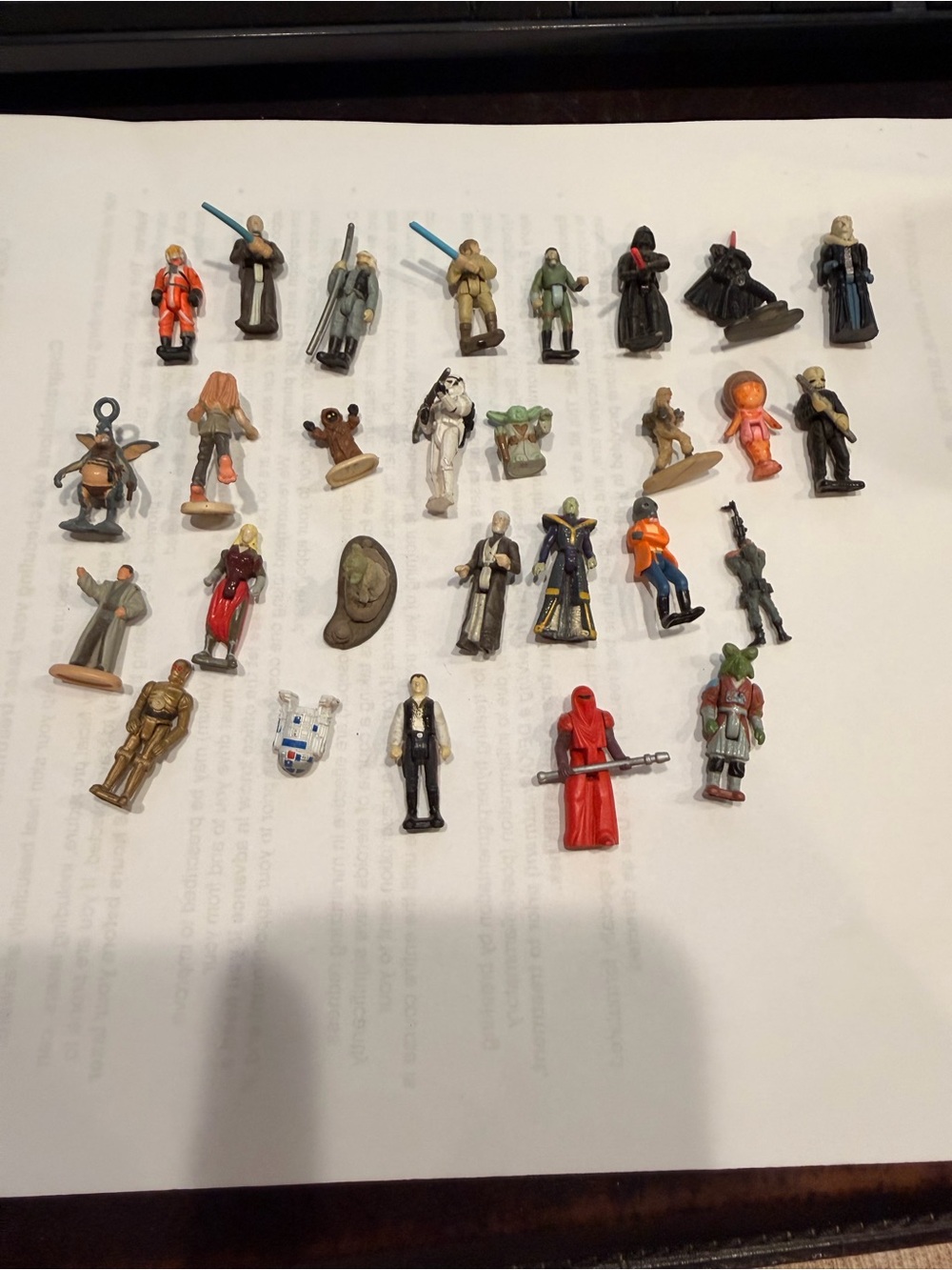 Vintage Star Wars miniature figure Lot 28 figures mixed characters collectibles